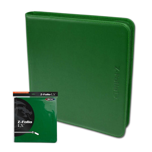 ZIPPER FOLIO 12-POCKET - LX - GREEN