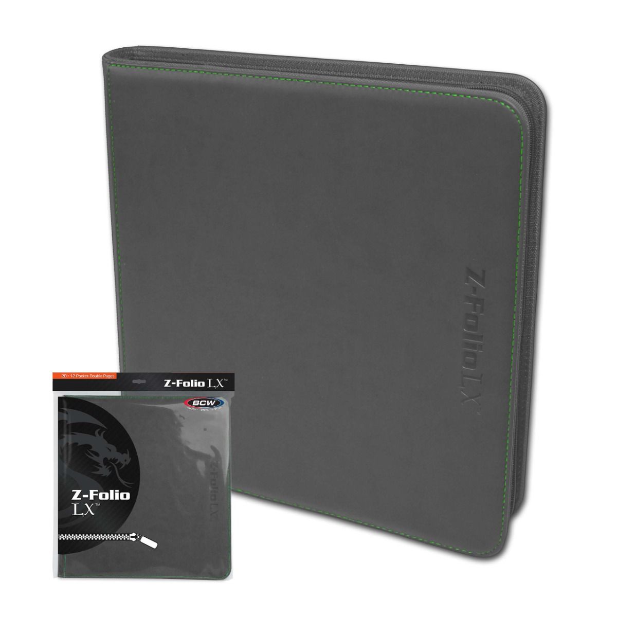 ZIPPER FOLIO 12-POCKET - LX - GRAY