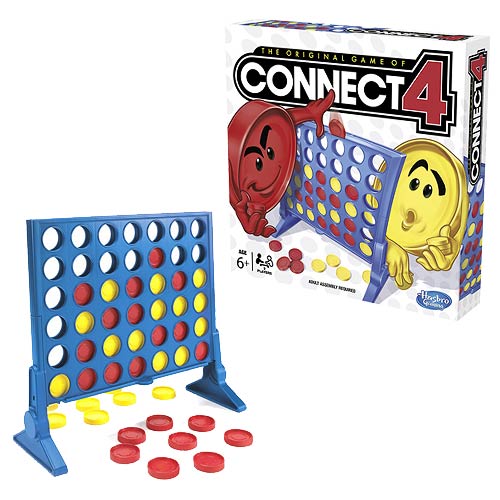 Connect 4 Classic Grid Strategy 4 in a Row Board Game for Kids and Family Ages 6 and up 2 Players