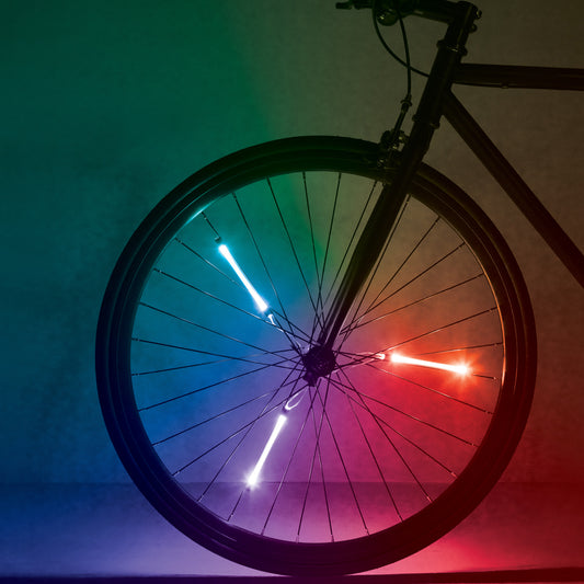 Brightz Color Morphing LED Bicycle Spoke Lights Spinbrightz Water-Resistant 1 Pack