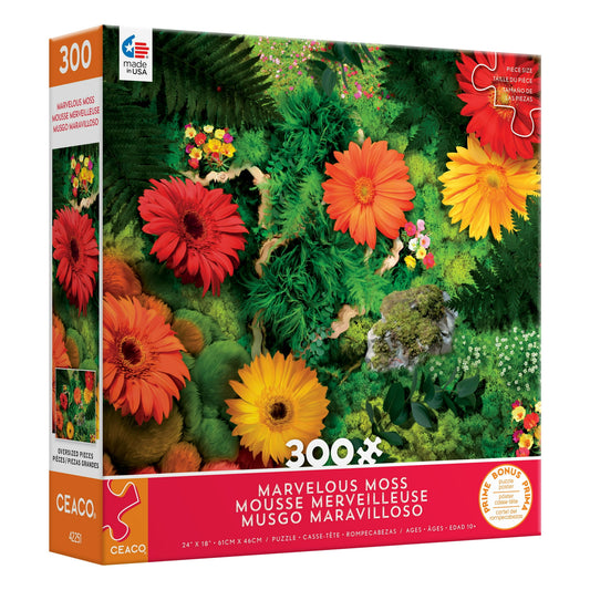 300 PC Moss Flowers Adult Jigsaw Puzzle