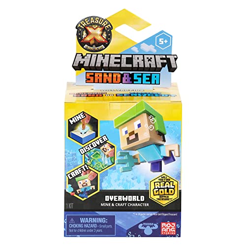 Treasure X Minecraft Sand & Sea Overworld Minecraft Character Ages 5+