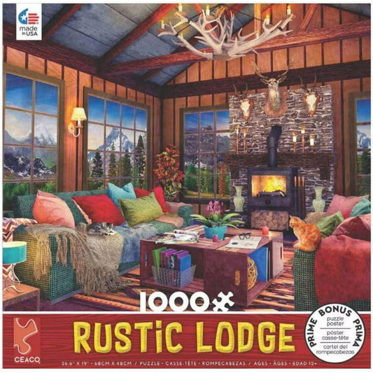 Ceaco Rustic Lodge - Cozy Fire, 1000 Piece Puzzle