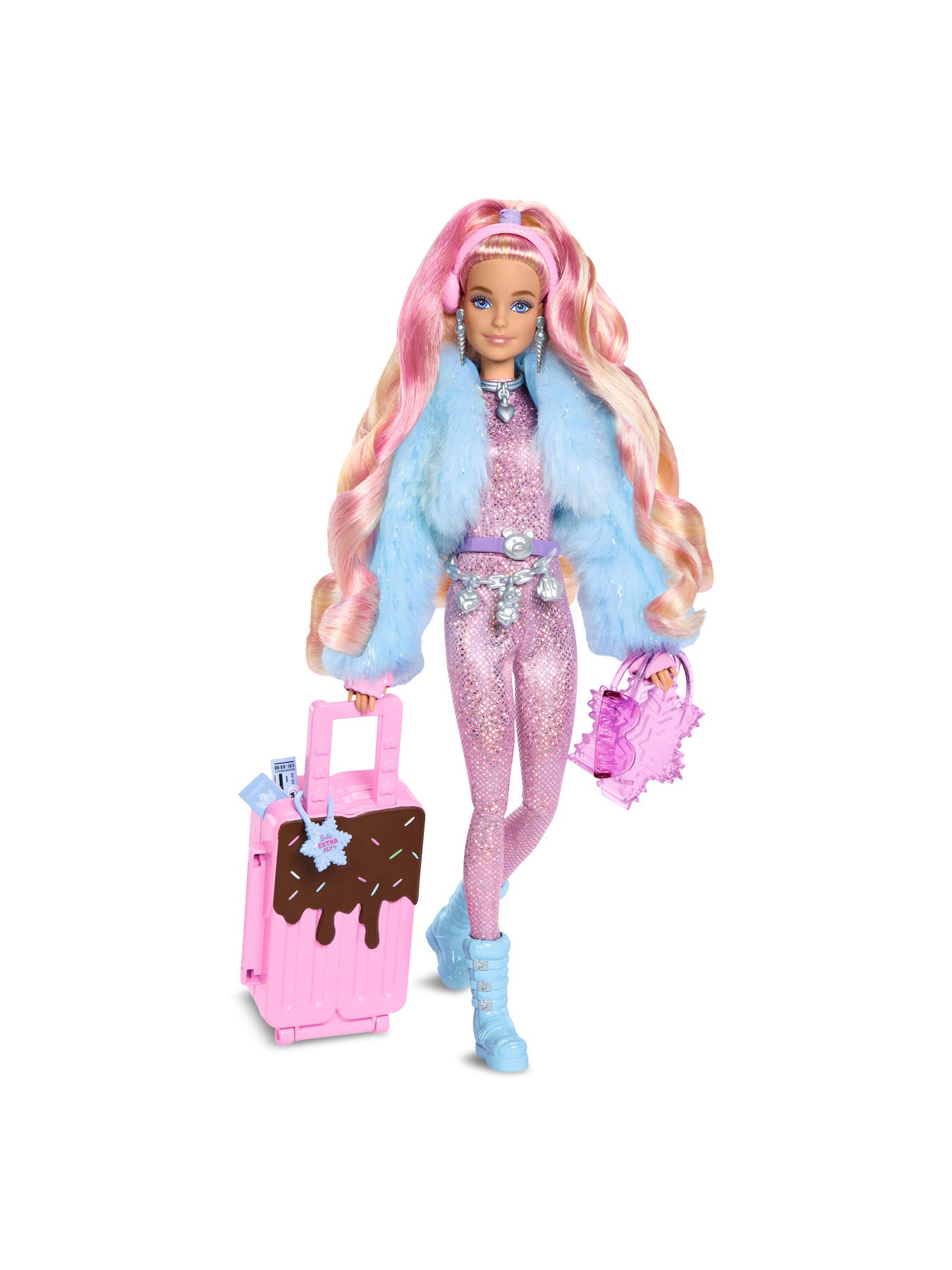 Travel Barbie Doll with Snow Fashion Barbie Extra Fly