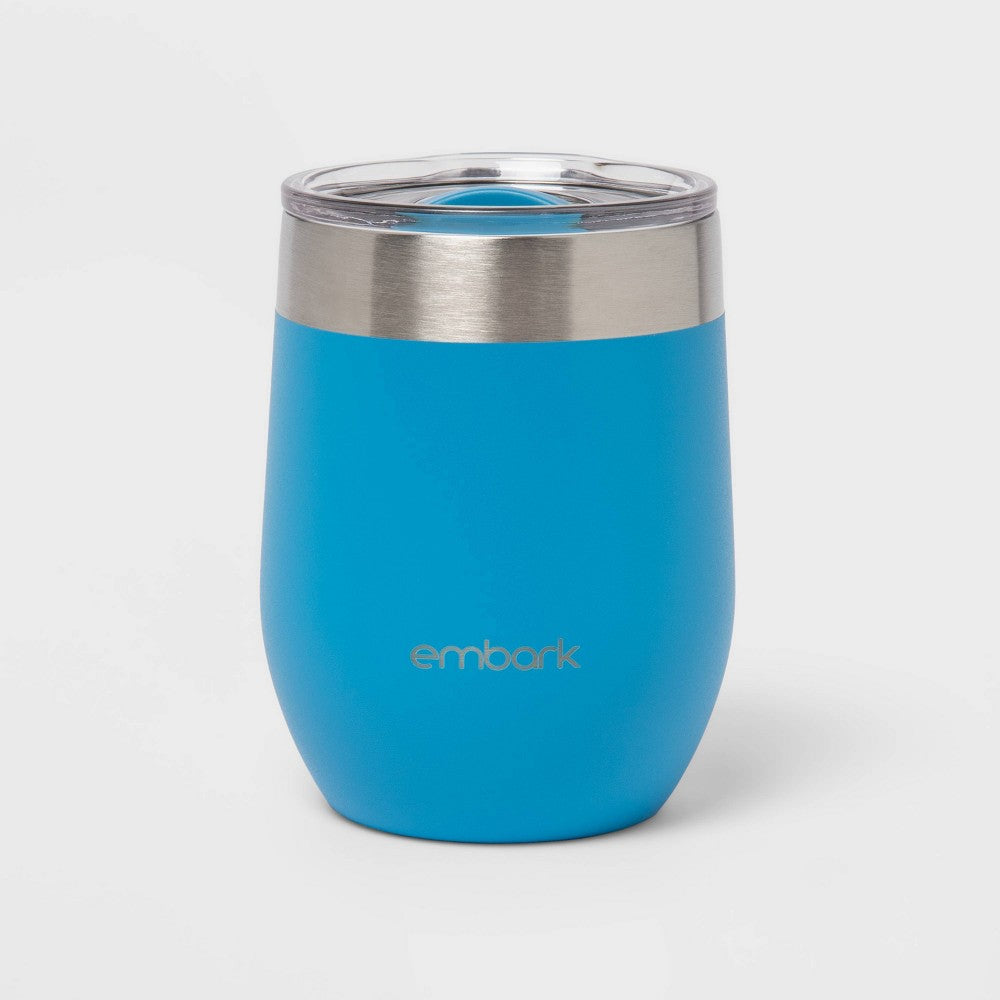 13oz Stainless Steel Wine Tumbler Cobalt - Embark™