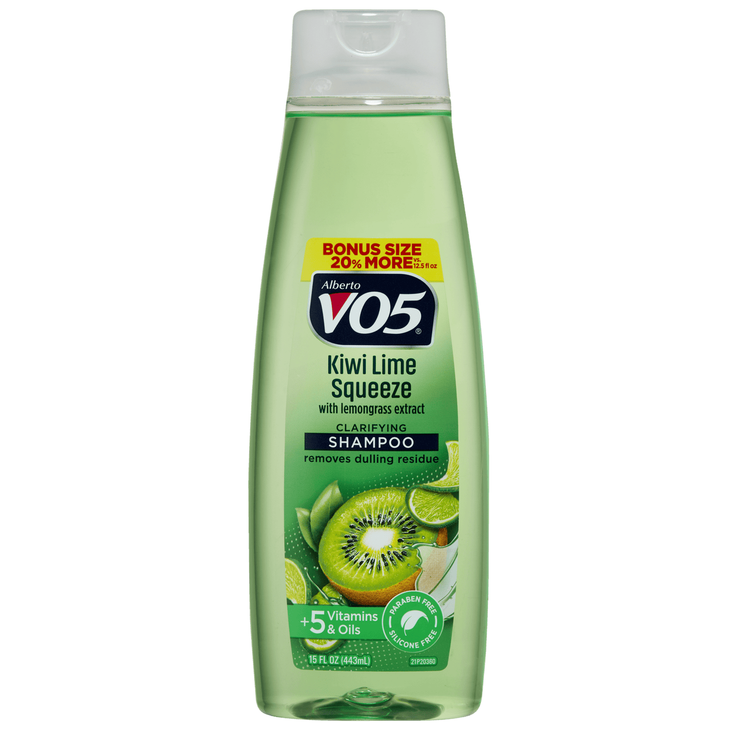 Alberto VO5 Kiwi Lime Clarifying & Nourishing Daily Hair Shampoo, with Vitamin E & C, 15 fl oz