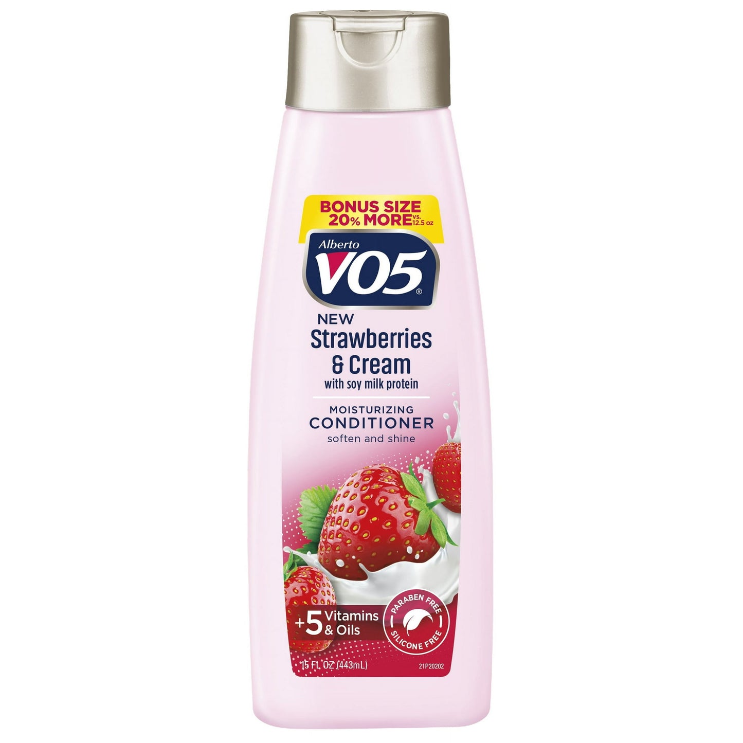 Alberto VO5 Conditioner, Moisturizing, Strawberries & Cream, Bonus Size - 15 Fl Oz