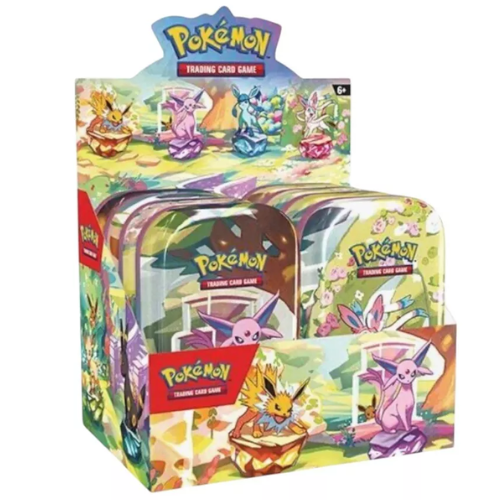 Scarlet & Violet 8.5: Prismatic Evolutions: Mini Tin Display 1/17/25 Preorder