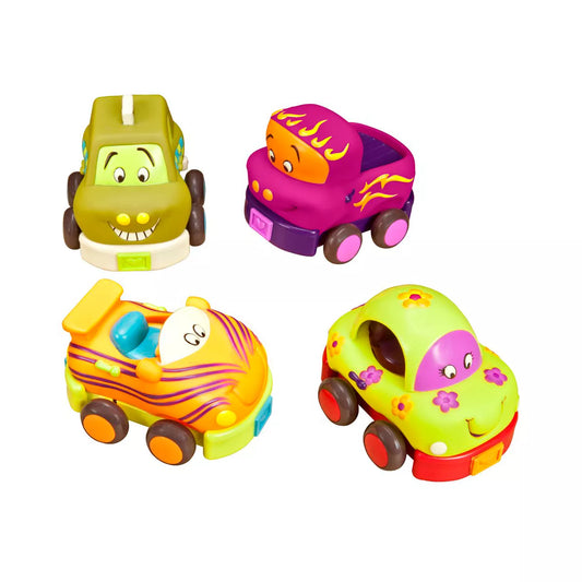 B. Toys 4 Pull-Back Toy Vehicles - Wheeee-ls!