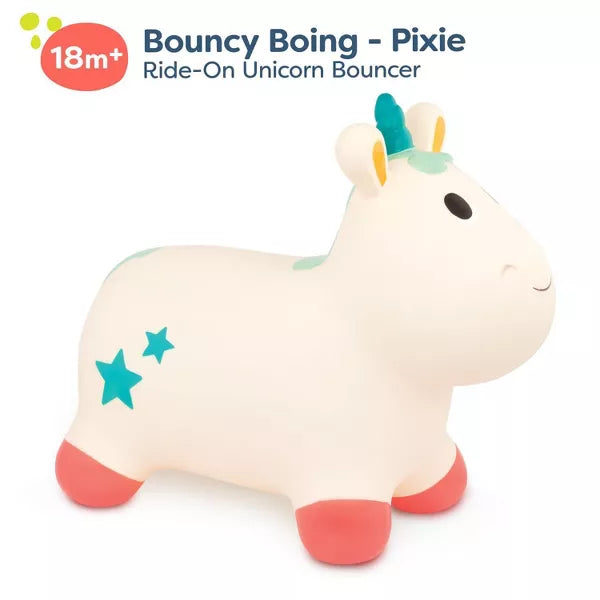 B. toys - Ride-On Unicorn Hopper - Bouncy Boing! - Pixie