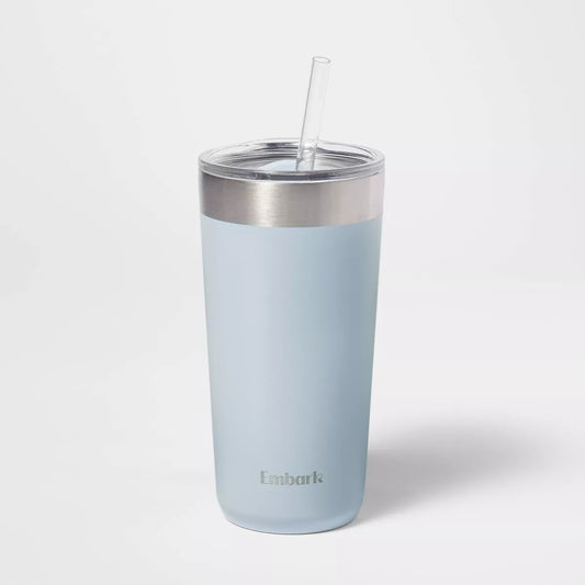 20oz Steel Straw Tumbler - Embark™