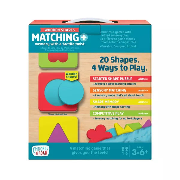 Chuckle & Roar Matching + Wooden Sensory Kids Game