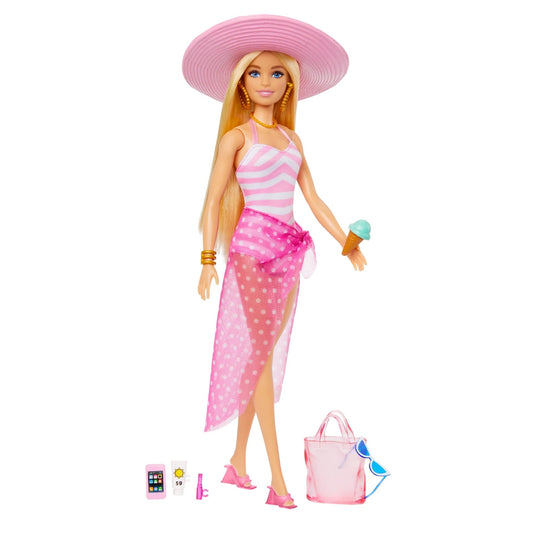 Barbie Doll with Swimsuit and Beach-Themed Accessories (Target Exclusive)