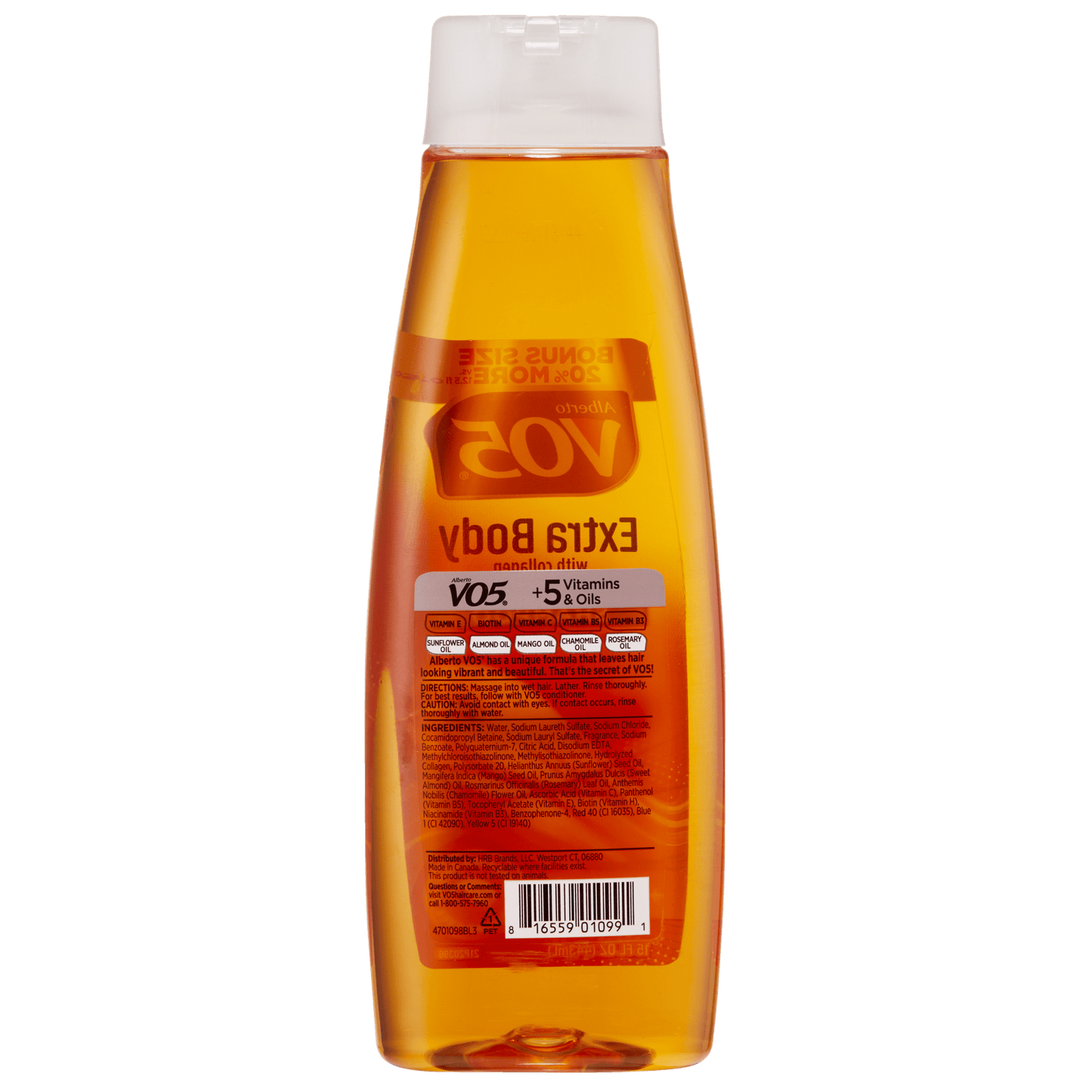 Alberto VO5 Shampoo, Extra Body, Volumizing, Bonus Size - 15 Fl Oz