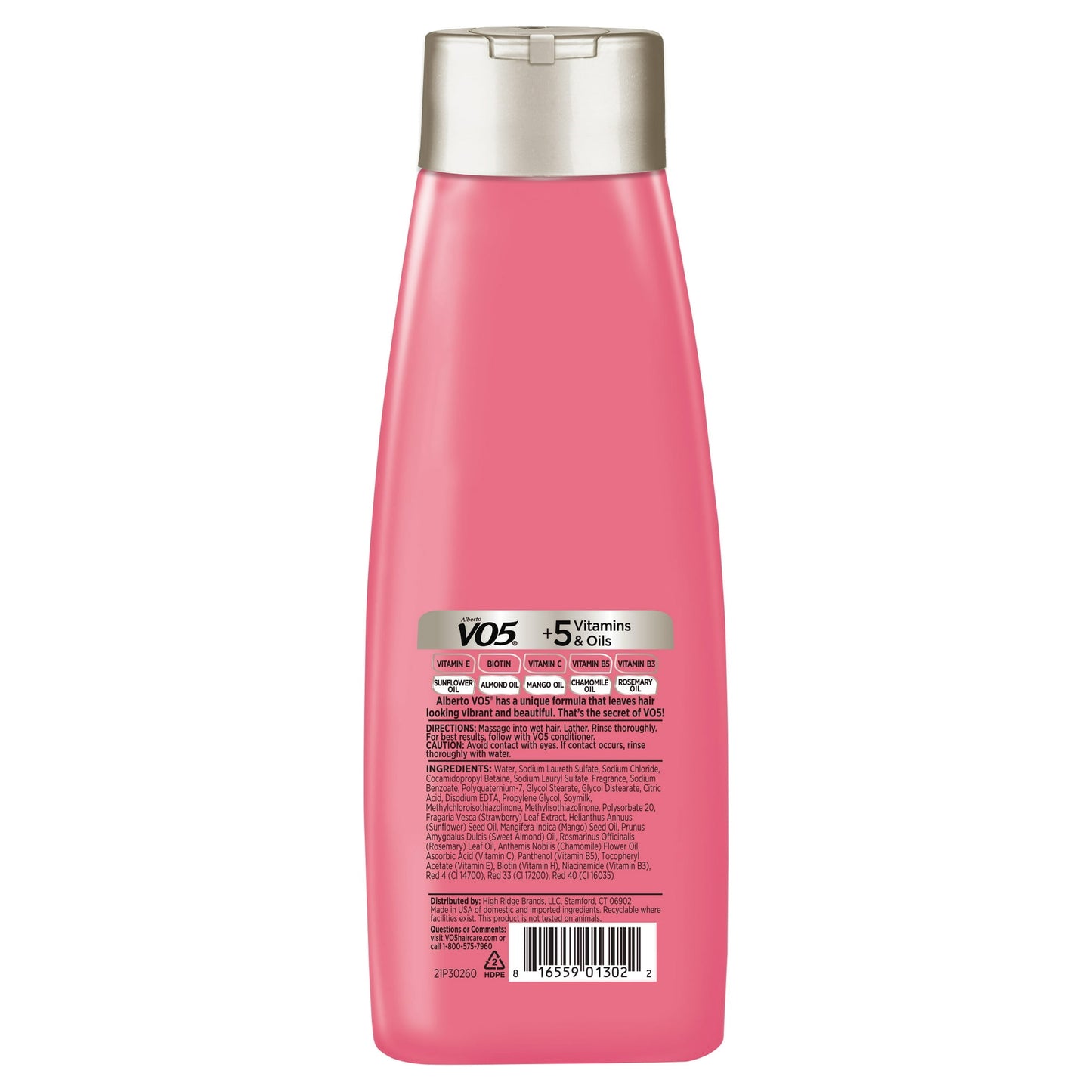 Alberto VO5 Moisture Milks Strawberries & Cream Moisturizing Hair Shampoo, 15 fl oz