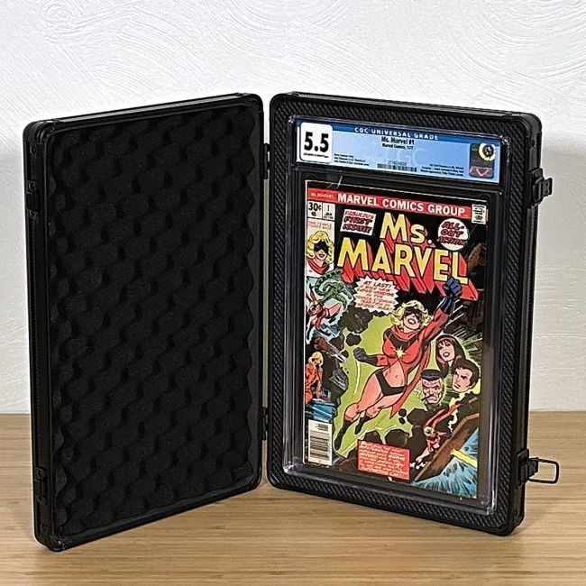 GRADED LOCK CASE - COMIC SINGLE - BLACK