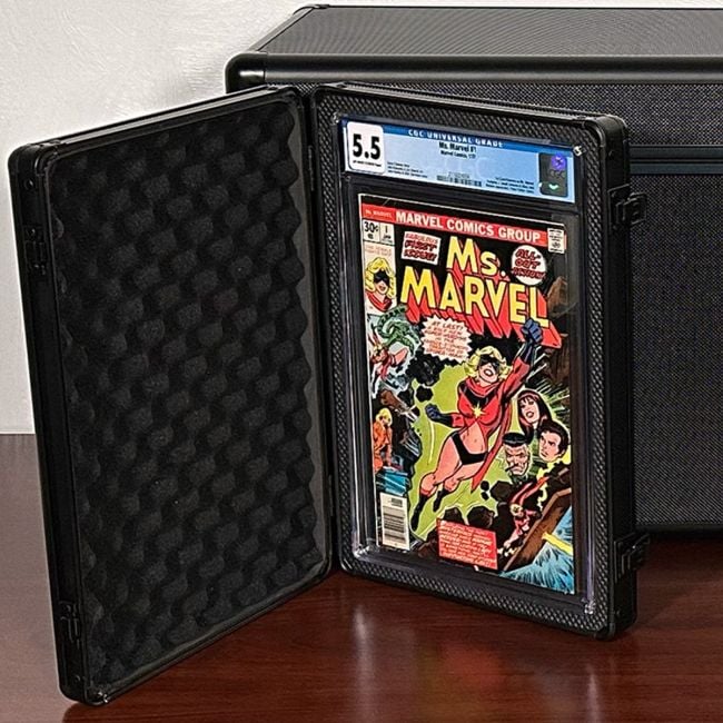 GRADED LOCK CASE - COMIC SINGLE - BLACK