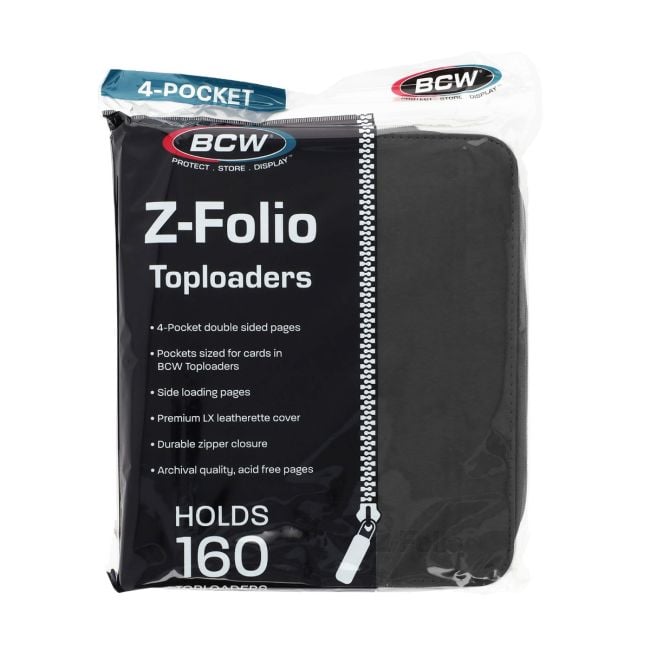 Z-Folio 4-Pocket LX Album - Toploaders - Black