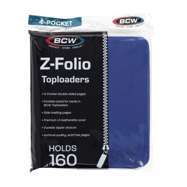 Z-Folio 4-Pocket LX Album - Toploaders - Blue