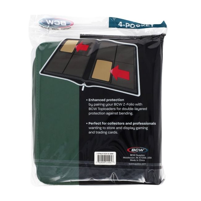 Z-Folio 4-Pocket LX Album - Toploaders - Green