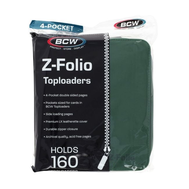 Z-Folio 4-Pocket LX Album - Toploaders - Green