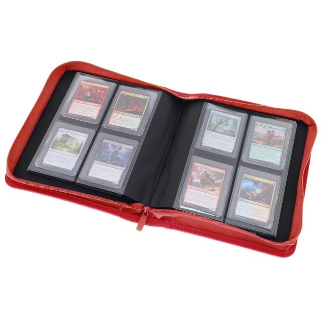 Z-Folio 4-Pocket LX Album - Toploaders - Red