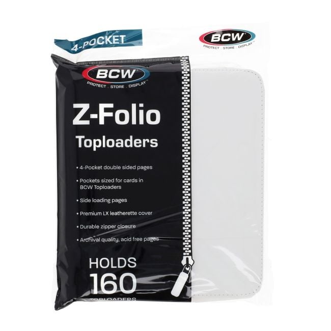 Z-Folio 4-Pocket LX Album - Toploaders - White