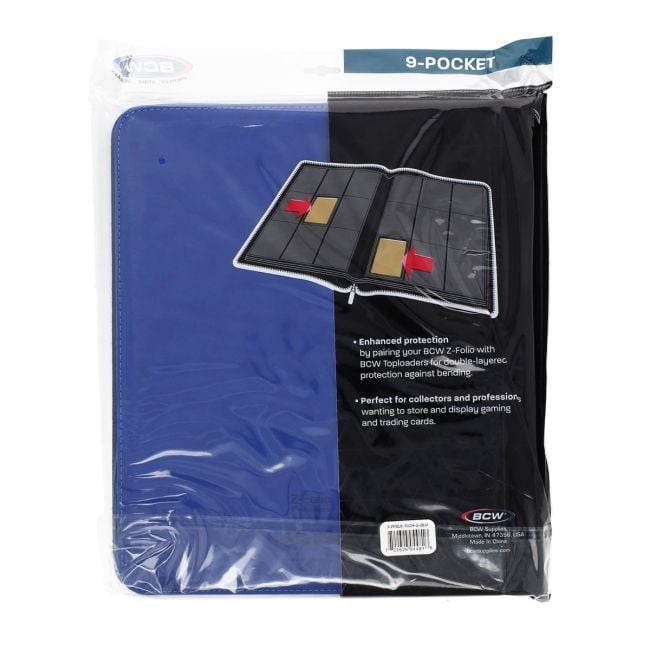 Z-Folio 9-Pocket LX Album - Toploaders - Blue