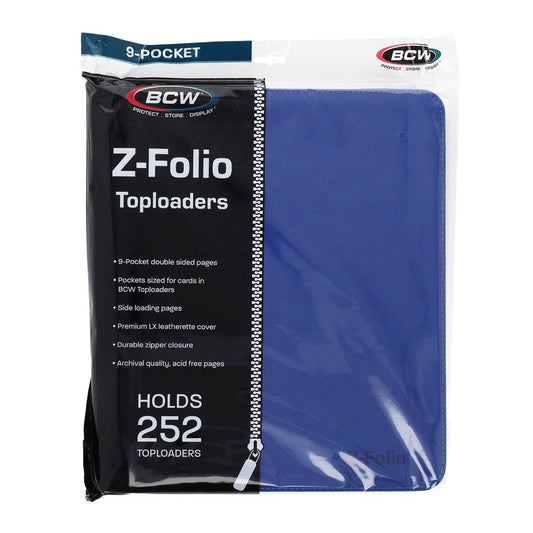 Z-Folio 9-Pocket LX Album - Toploaders - Blue